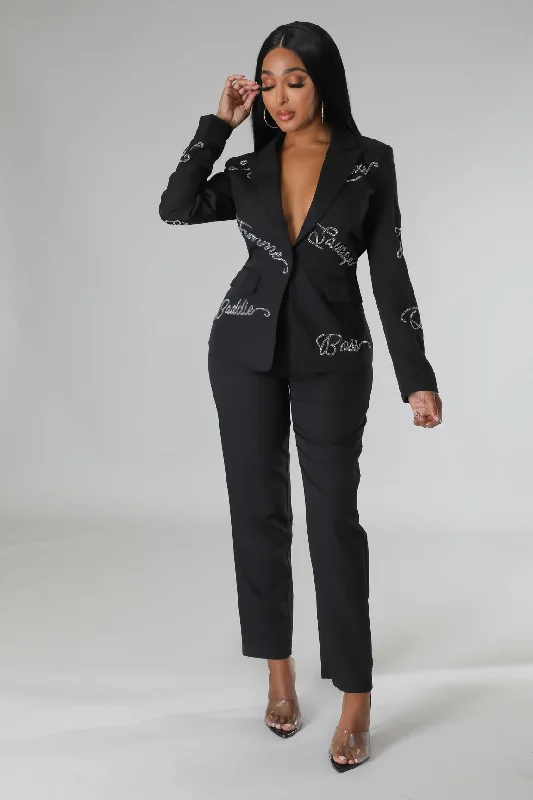 Powerful Queen Pant Set