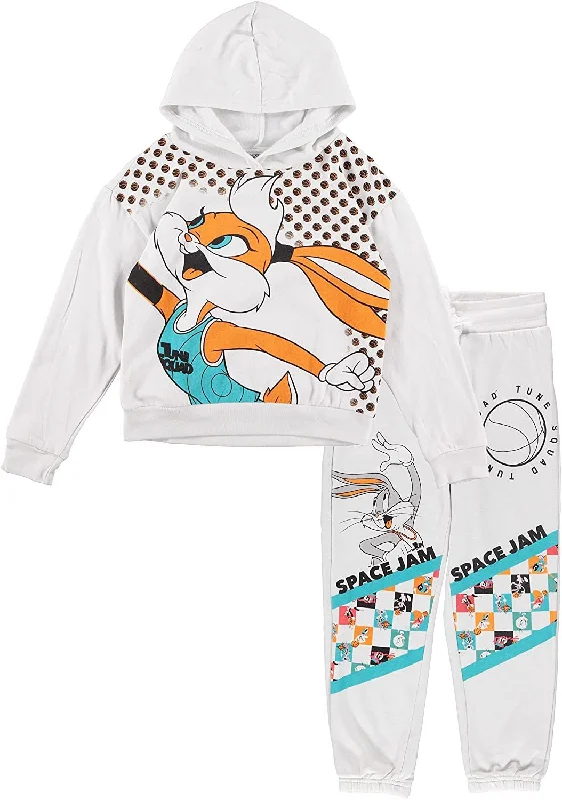 FREEZE Girls' Space Jam Lola Hoodie and Jogger Clothing Set - Space Jam A New Legacy Pullover Hoodie Sizes 4-16