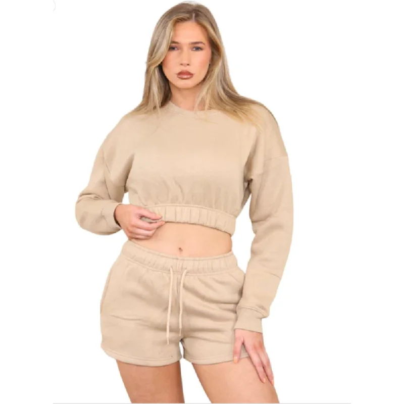 Kimberley Cropped Sweater & Short Set