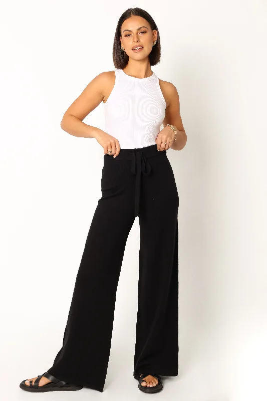 Lorie Knit Pant - Black