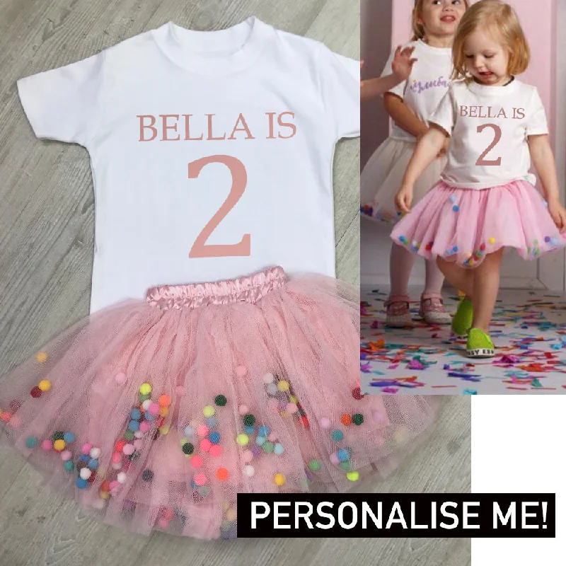 Personalised Name & Year Tutu Set