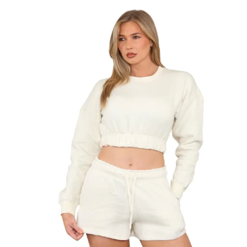 Kimberley Cropped Sweater & Short Set