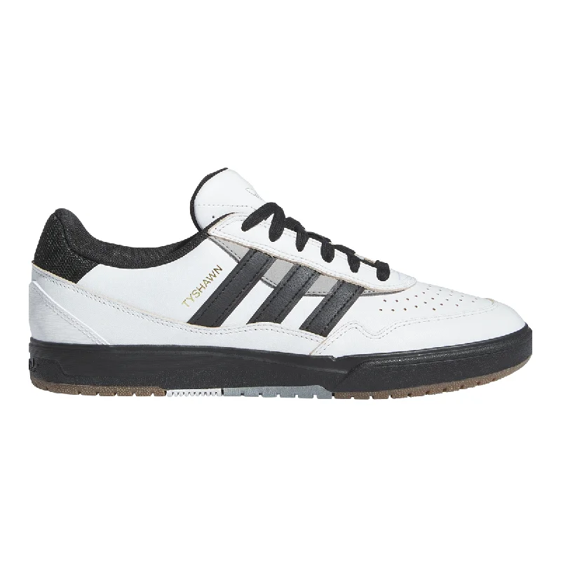 Adidas Tyshawn II Shoes - Crystal White / Core Black / Charcoal Solid Grey