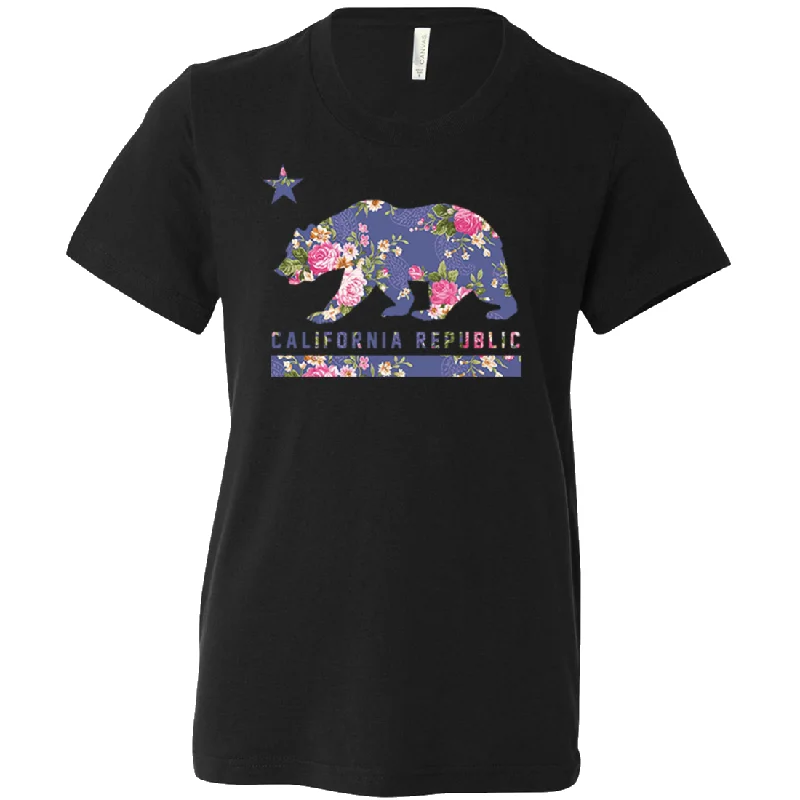 California Republic Paisley Flower Bear Asst Colors Youth T-Shirt/tee