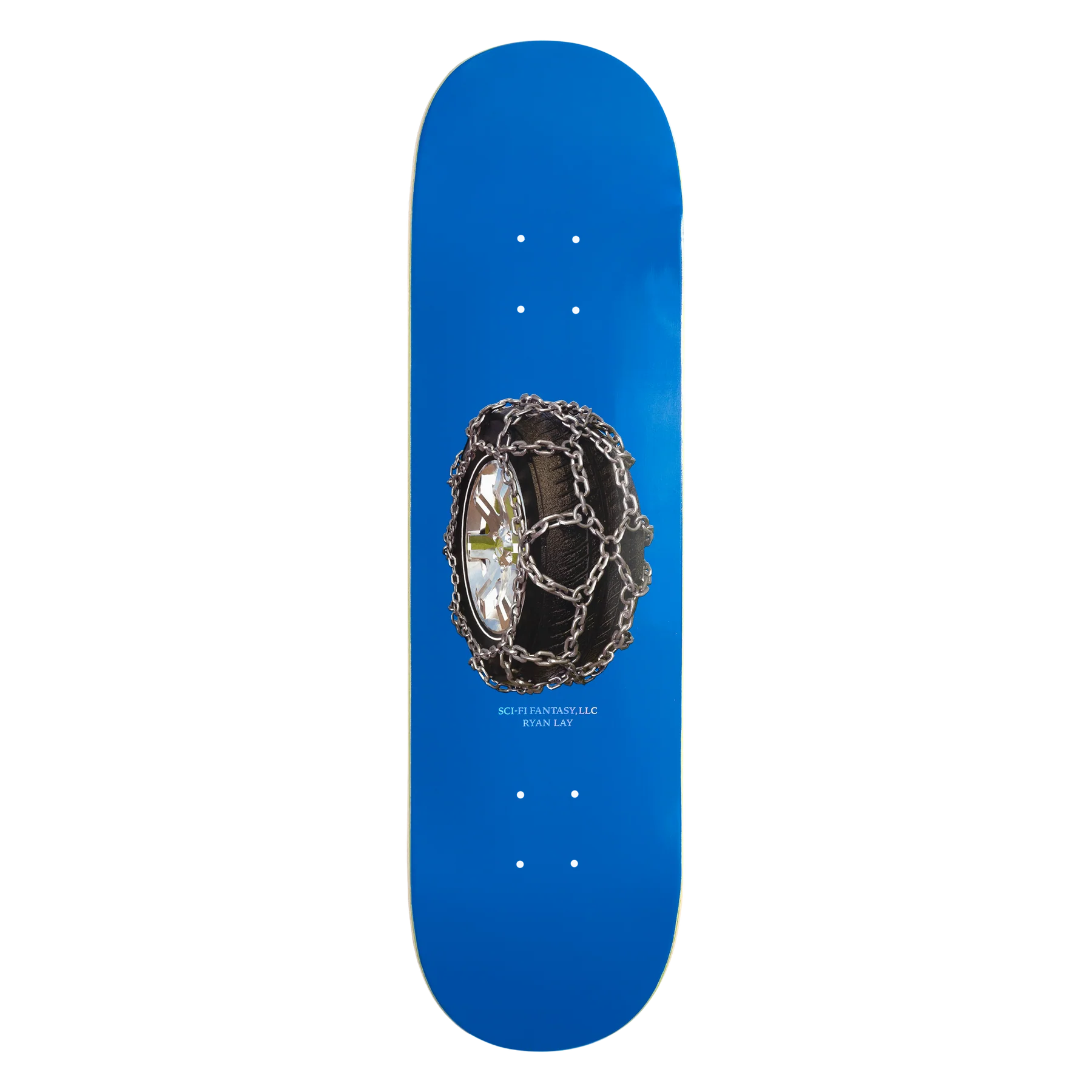 Sci-Fi Fantasy Ryan Lay Tire Chain Skate Deck - 8.0