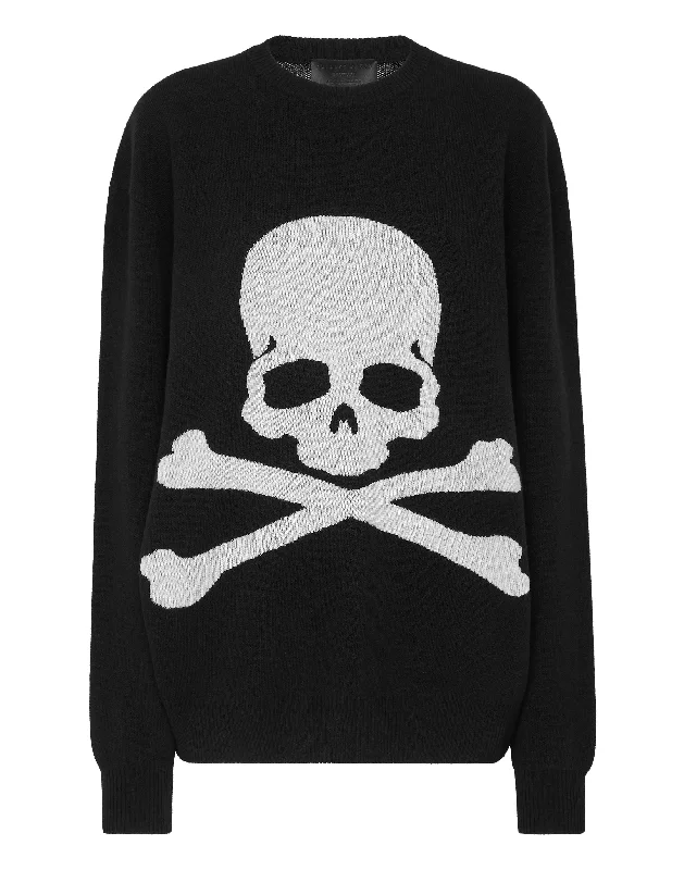 Round Neck Pullover LS Skull&Bones