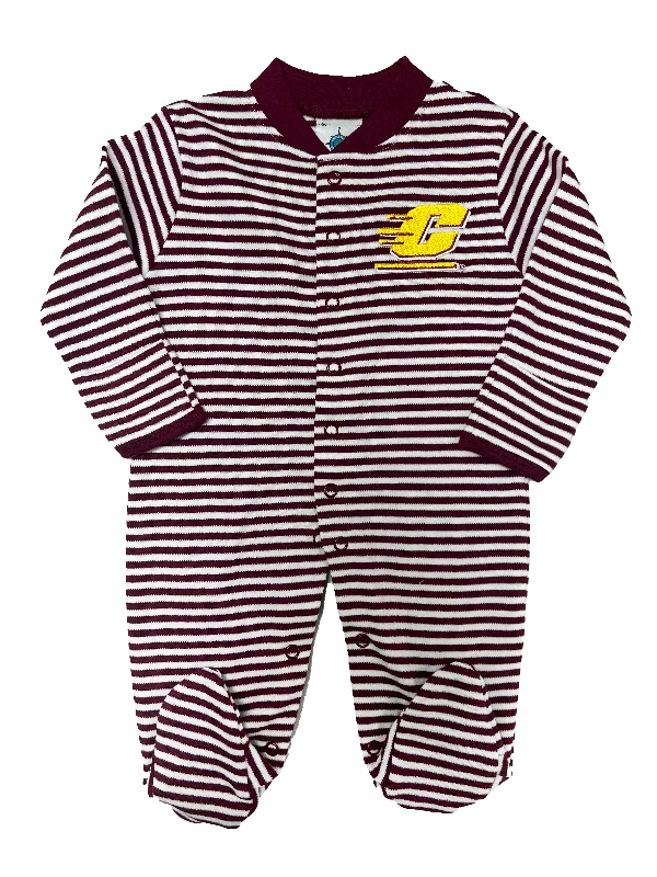 Central Michigan Striped Footie