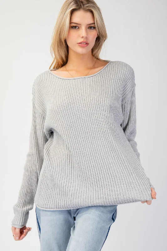 Rib Knit Sweater Top