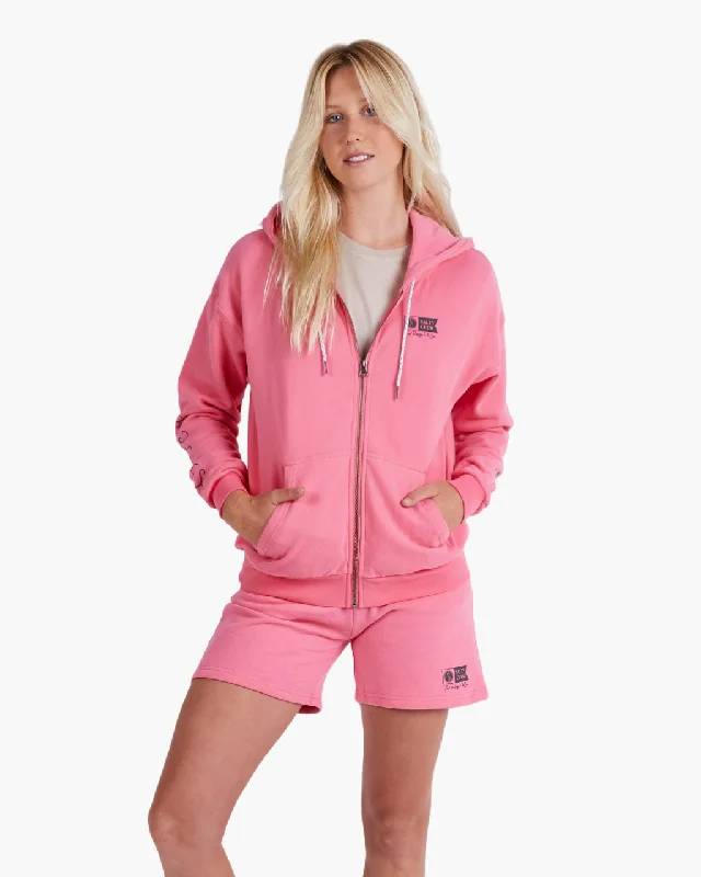 Alpha Zip Hoody - Deep Pink