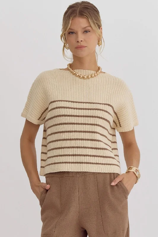 Knitted Mock Neck Top