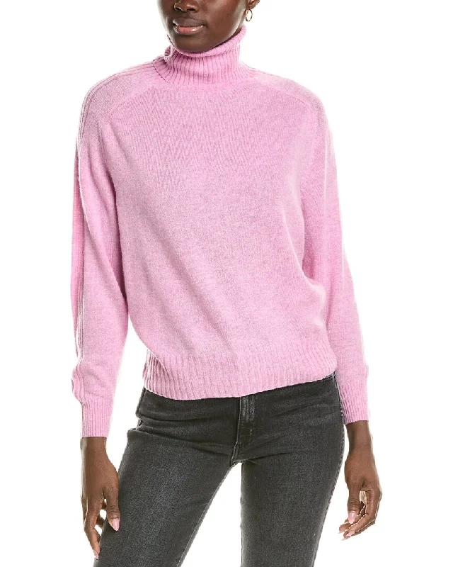 Brodie Cashmere Wool & Cashmere-Blend Overarm Rib Roll Neck Jumper