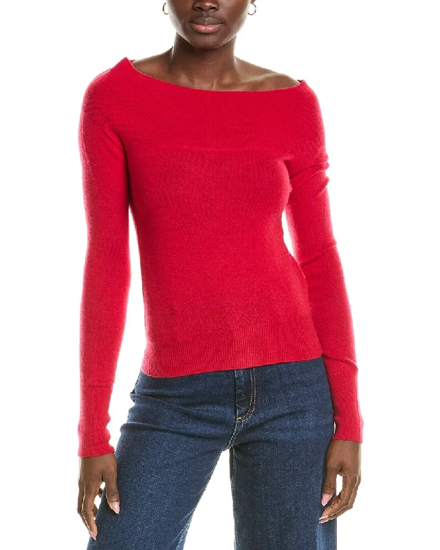 Brodie Cashmere Wool & Cashmere-Blend Off The Shoulder Jumper