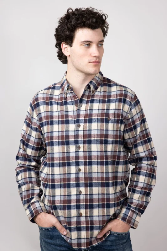 Weatherproof Vintage Brushed Flannel Shirt for Men in Downtown Brown | F2485572GK-DOWNTOWNBROWN