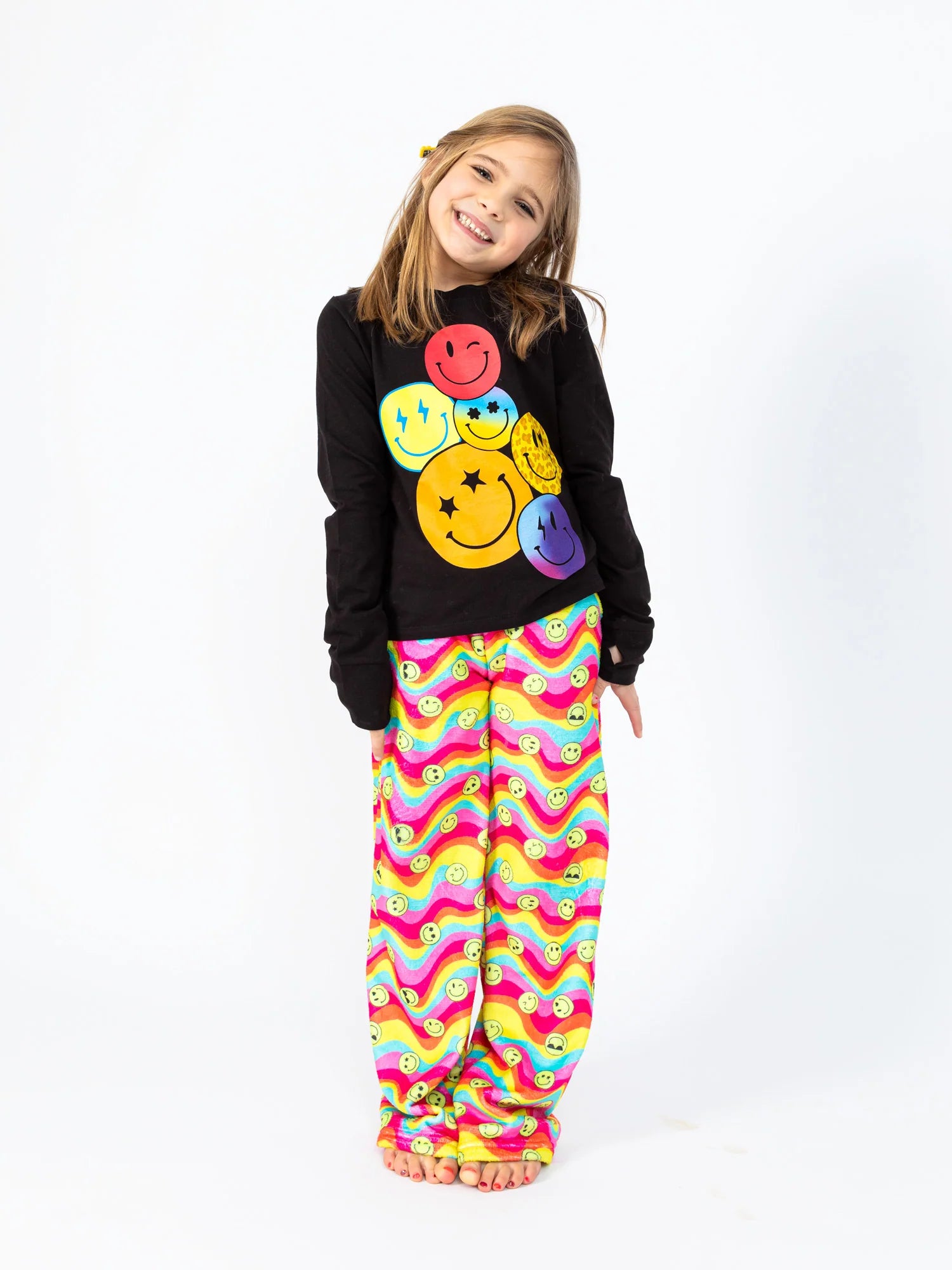 Girls Groovy Smiles Pajama Pants