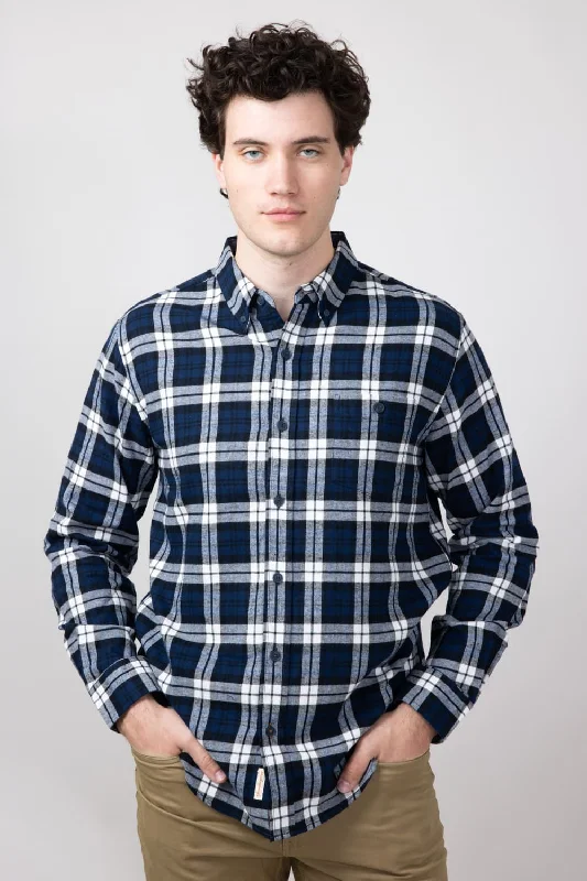 Weatherproof Vintage Brushed Flannel Shirt for Men in Blue Print | F2485572GK-BLUEPRINT