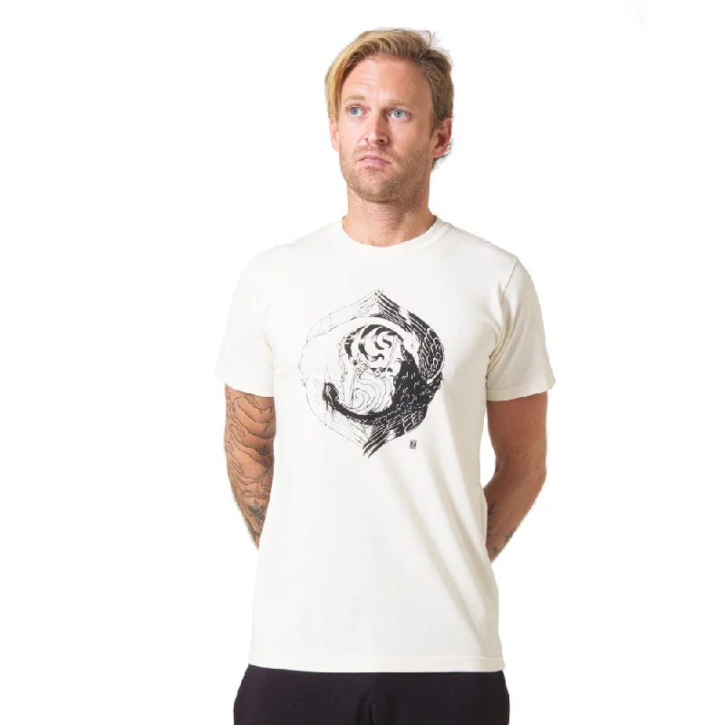 Zane Prater Yin Yang Organic Cotton T-shirt mens cream