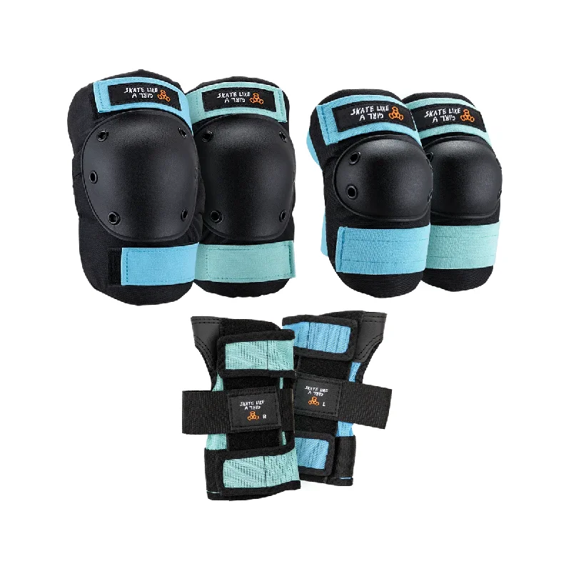 Triple Eight Saver Series 3-Pack Pad Set - Skate Like A Girl