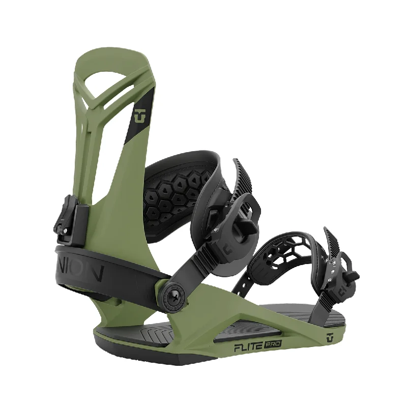 Union 2025 Flite Pro Snowboard Bindings - Olive Green