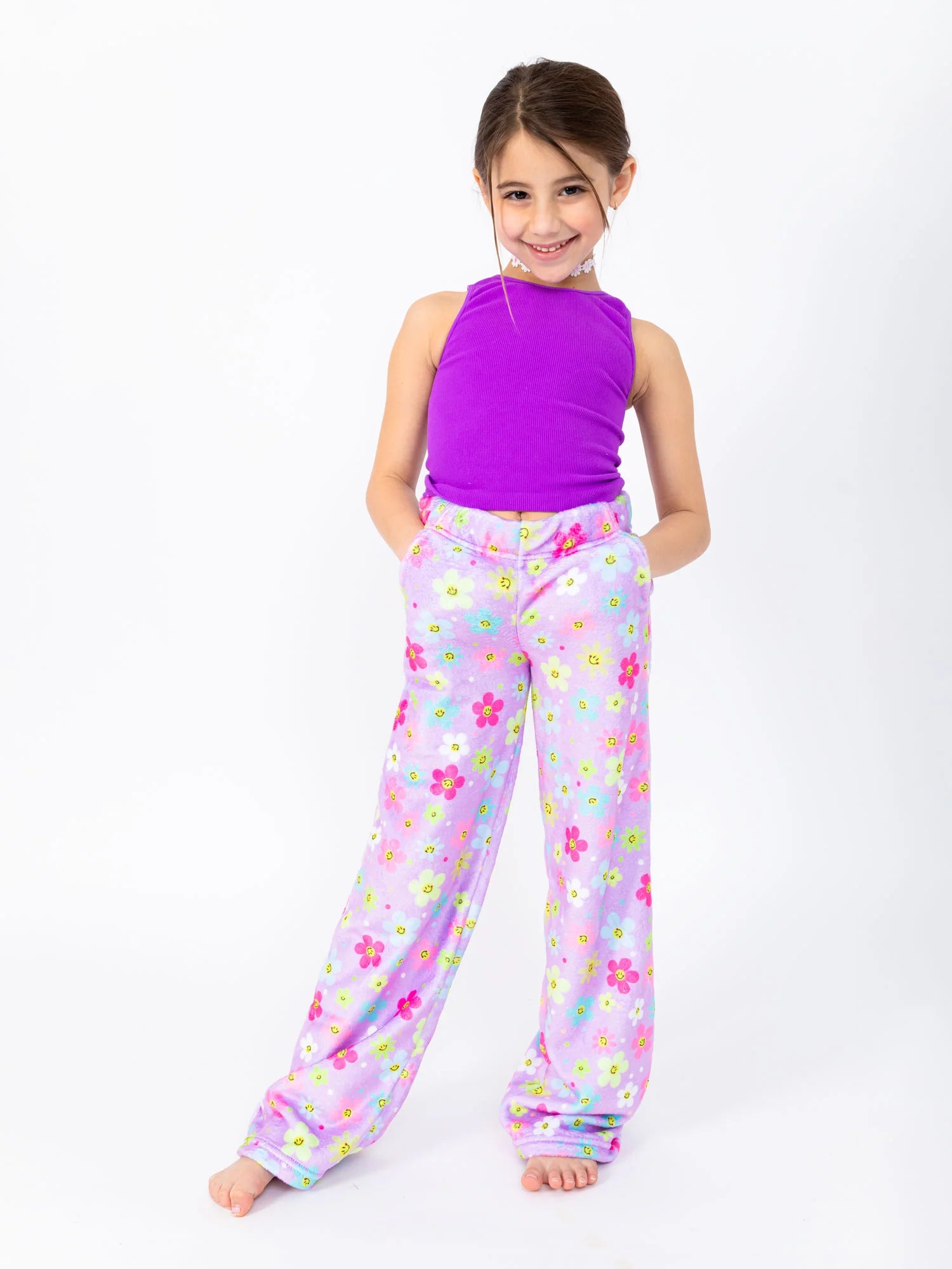 Girls Daisy Smiles Pajama Pants