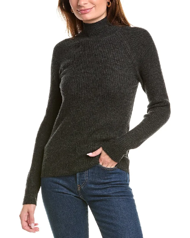 Brodie Cashmere Wool & Cashmere-Blend Skinny Mock Neck Jumper