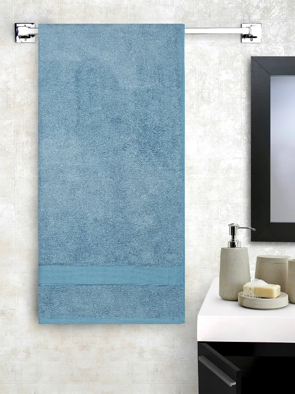 Unisex Turquoise Basic Terry Bath Towel