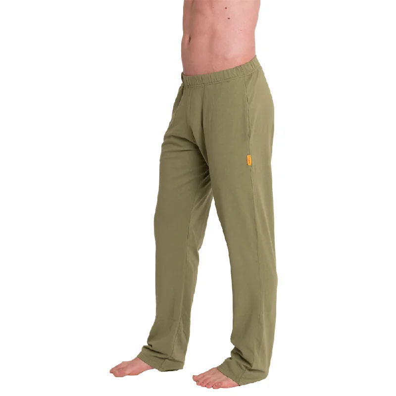 Men's Loose Yoga Pants  | Olive, army green