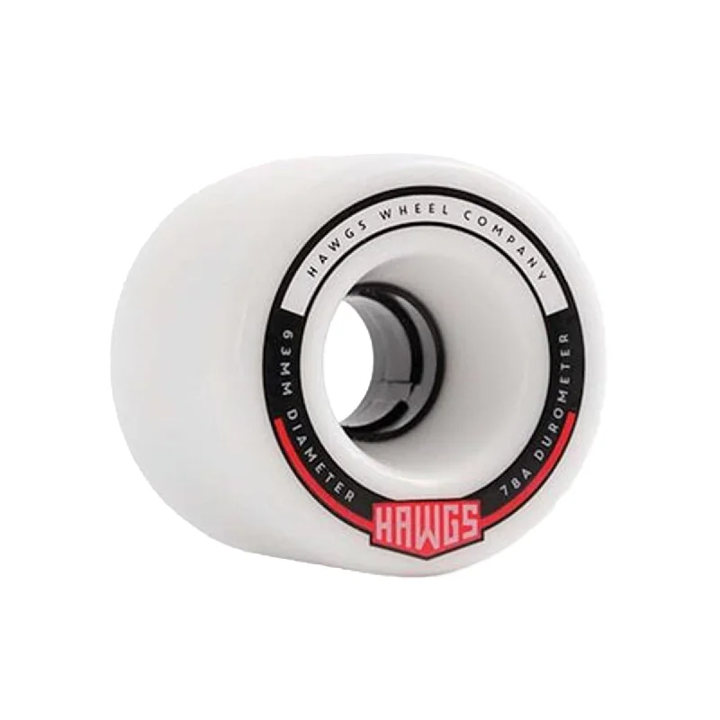 Hawgs Fatty Hawgs Longboard Wheels - 63mm 78a White