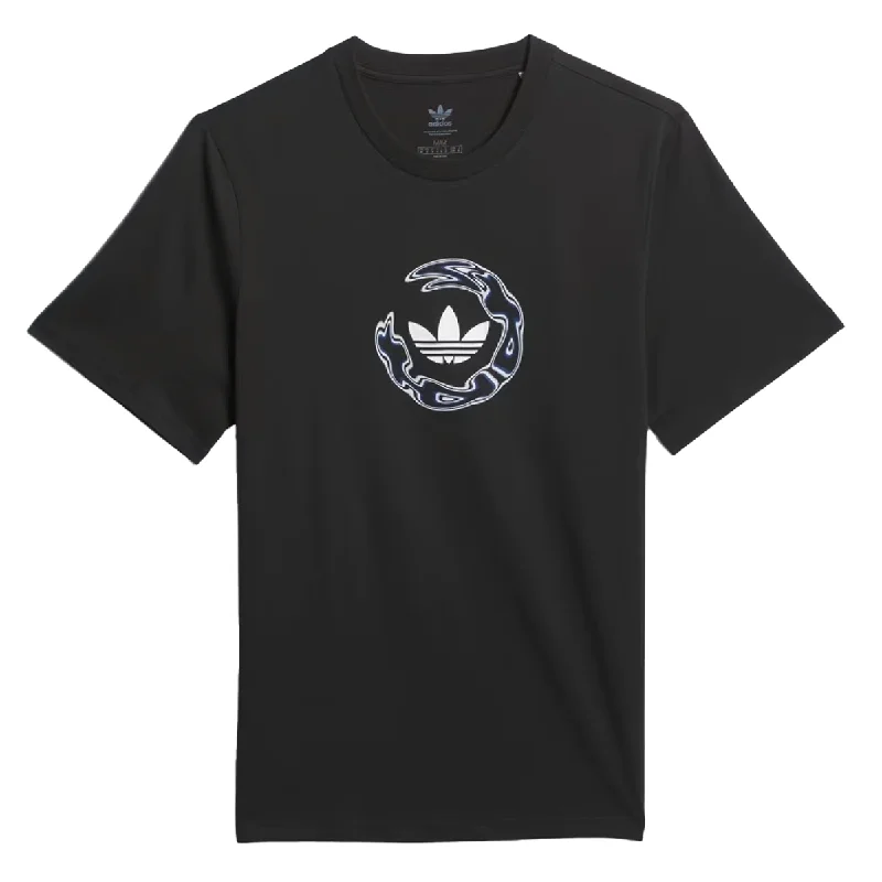 Adidas Wide Angle T-Shirt - Black/Royal Blue