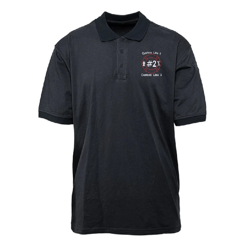 Customized Game Sportswear Cotton Tactical Polo with Maltese Embroidery