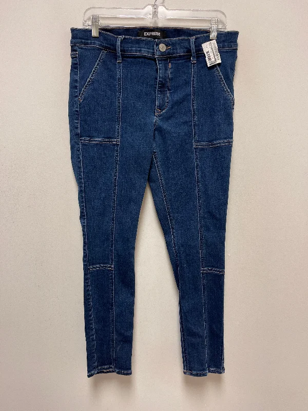 Blue Denim Jeans Skinny Express, Size 12