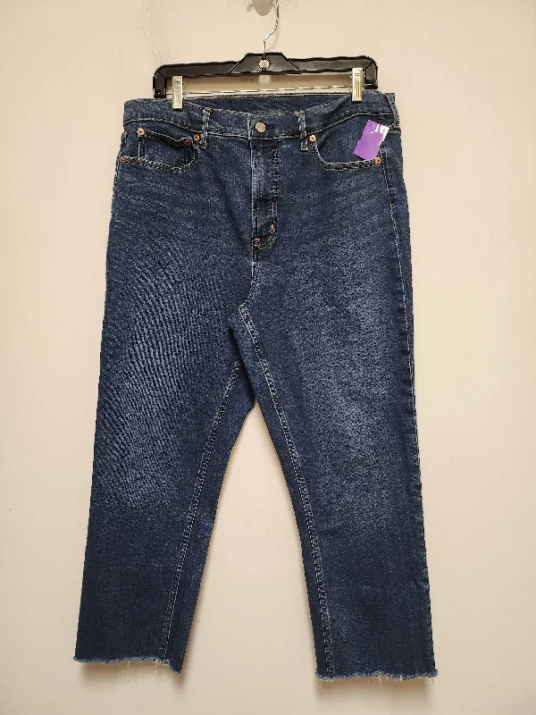 Blue Denim Jeans Straight Gap, Size 16