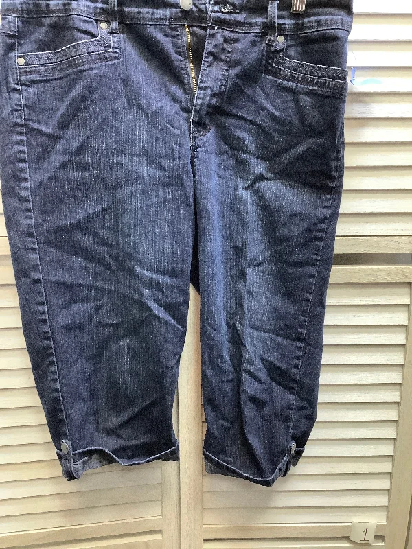 Denim Jeans Cropped Gloria Vanderbilt, Size 10