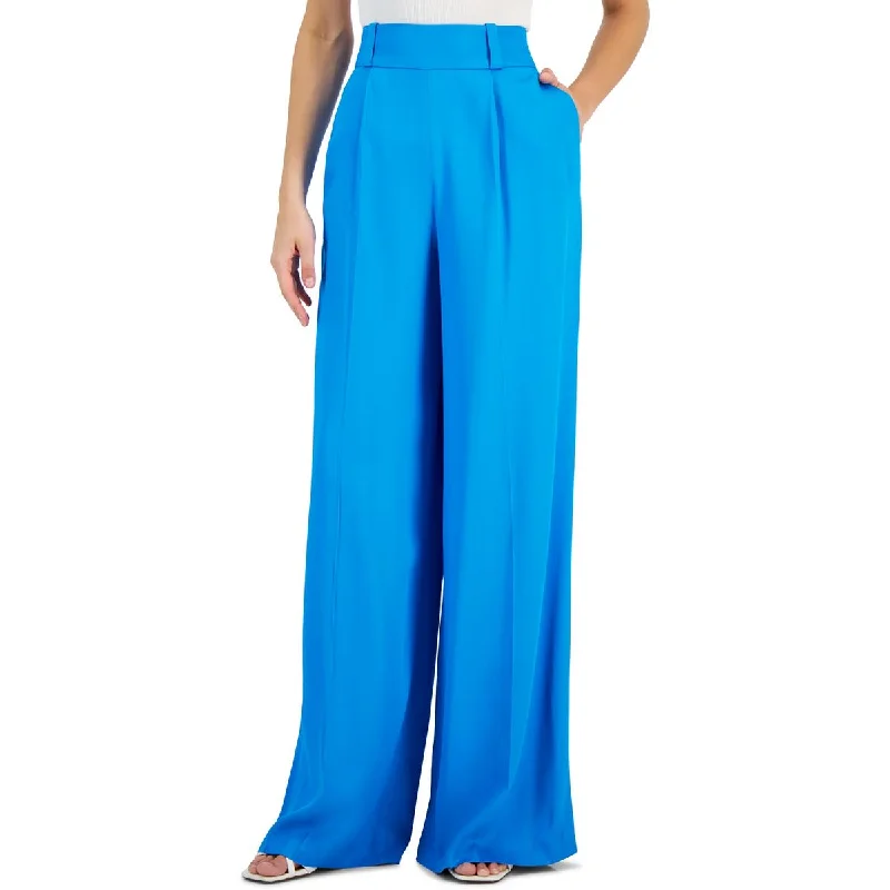 Hugo Womens Ribbed  Wide Leg Pants