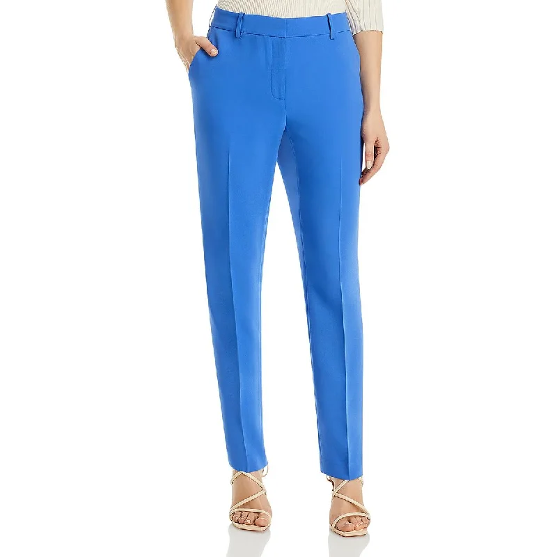 Lafayette 148 New York Womens Clinton Pleated Cropped Ankle Pants