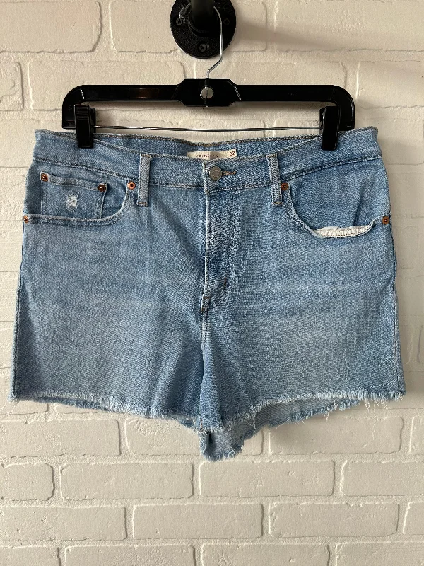 Shorts By Levis In Blue Denim, Size: 14