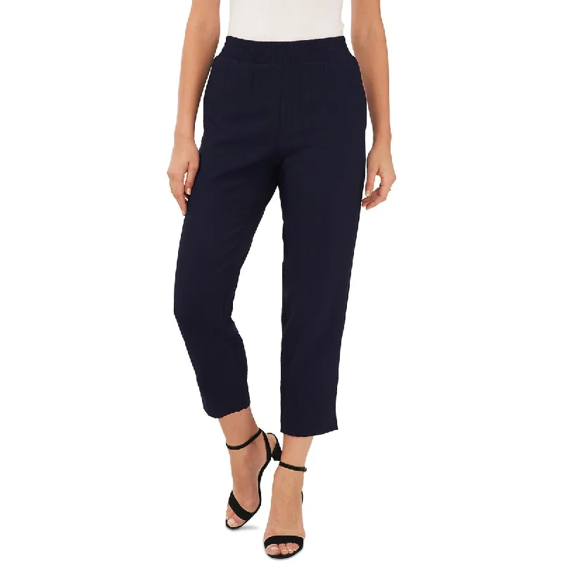 Vince Camuto Womens High Rise Cropped Straight Leg Pants